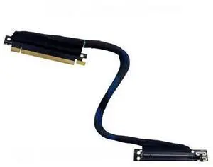 PCIE 4.0 X16 Graphics Card Extension Cable with 90 Degree Connector and Braided Mesh Sleeve High-Speed Server AI Processing PCIE 4.0 X16 Graphics Card Extension Cable with 90 Degree Connector and Braided Mesh Sleeve High-Speed Server AI Processing