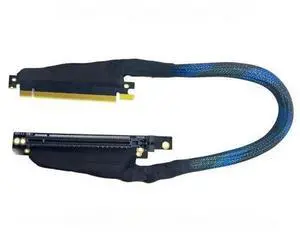 PCIE 4.0 X16 Graphics Card Extension Cable 270 Degree connector with Braided Mesh Sleeve server AI Processing PCIE 4.0 X16 Graphics Card Extension Cable 270 Degree connector with Braided Mesh Sleeve server AI Processing