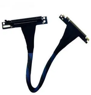 PCIE 4.0 X16 Extension Cable with Gen4 32gbps Braided Net Bundle Tube High-performance Graphics Card server PCIE 4.0 X16 Extension Cable with Gen4 32gbps Braided Net Bundle Tube High-performance Graphics Card server