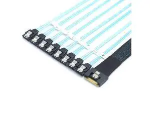 PCI-E SAS SFF-8654 8I to 8X SATA server hard drive conversion cable PCI-E SAS SFF-8654 8I to 8X SATA server hard drive conversion cable