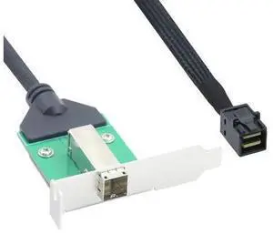 External Mini SAS HD SFF-8644 female to Mini SAS HD SFF-8643 male Data Server Raid Cable adapter External Mini SAS HD SFF-8644 female to Mini SAS HD SFF-8643 male Data Server Raid Cable adapter