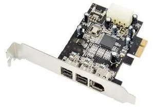 PCIE Combo 2x 1394b + 1x 1394a Firewire Ports PCI-Express Controller Card 1394 card TI Chipset 6pin cable win10 PCIE Combo 2x 1394b + 1x 1394a Firewire Ports PCI-Express Controller Card 1394 card TI Chipset 6pin cable win10