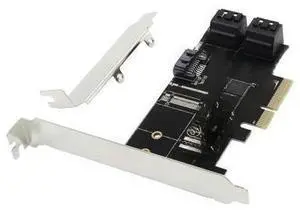 SATA to PCIE Adapter 5 Ports PCI Express X4 X8 X16 To SATA 3.0 6Gbp Rate Expansion Card SATA 3.0 Data Cable SATA to PCIE Adapter 5 Ports PCI Express X4 X8 X16 To SATA 3.0 6Gbp Rate Expansion Card SATA 3.0 Data Cable