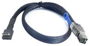 PCIE 4i SFF-8611 90 Degree to HD SFF-8644 Server Connection Cable PCIE 4i SFF-8611 90 Degree to HD SFF-8644 Server Connection Cable