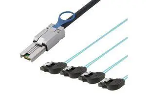 MINI SAS SFF-8088 to 4 Ports SATA 7P female server connection cable MINI SAS SFF-8088 to 4 Ports SATA 7P female server connection cable