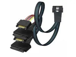 PCI-E LP Low profile SFF-8654 8I 74P to 2X SFF-8639 U.2 U2 with 15P SATA power NVME SSD Cable PCI-E LP Low profile SFF-8654 8I 74P to 2X SFF-8639 U.2 U2 with 15P SATA power NVME SSD Cable