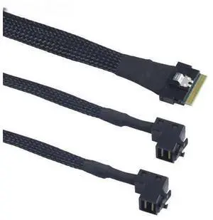 MINI SAS SFF-8654 8i 4.0 to 2 Ports SAS HD SFF-8643 Adapter Cable MINI SAS SFF-8654 8i 4.0 to 2 Ports SAS HD SFF-8643 Adapter Cable
