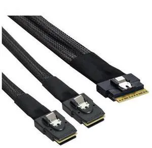 SLIM SAS SF-8654 8I to 4 Ports MINI SAS 8087 server connection Cable SLIM SAS SF-8654 8I to 4 Ports MINI SAS 8087 server connection Cable