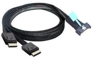 PCIE Ultraport SAS SFF-8654 8I 5.0 74P to 2X Dual SAS SFF-8611 4I Server Data Transfer Cable PCIE Ultraport SAS SFF-8654 8I 5.0 74P to 2X Dual SAS SFF-8611 4I Server Data Transfer Cable
