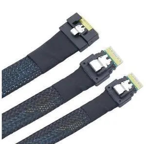 SAS SFF-8654 8I 74pin all-inclusive interface anti-slant insertion to 2 ports 38pin SFF-8654 dual 4I server cable SAS SFF-8654 8I 74pin all-inclusive interface anti-slant insertion to 2 ports 38pin SFF-8654 dual 4I server cable