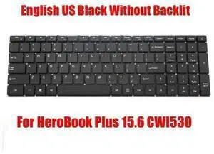 US Keyboard For Chuwi HeroBook Plus 15.6 CWI530 MB3501006 XK-HS111 Non-Backlit US Keyboard For Chuwi HeroBook Plus 15.6 CWI530 MB3501006 XK-HS111 Non-Backlit