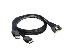 PCIE SAS SFF-8654 8i to 2 8611 4i Cables with Antikink/Plug Protection PCIE SAS SFF-8654 8i to 2 8611 4i Cables with Antikink/Plug Protection