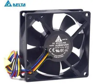 Delta 40pcs AUB0812VH 8CM 80MM 8025 8*8*2.5CM 80*80*25MM 12V 0.41A support 4-wire Pwm Tempreture control fan Delta 40pcs AUB0812VH 8CM 80MM 8025 8*8*2.5CM 80*80*25MM 12V 0.41A support 4-wire Pwm Tempreture control fan