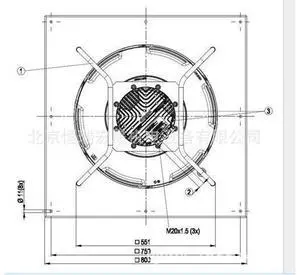 K3G560-RB31-71/F03 Germany ebm imported 560mm 4.43A 1650rmp 2900W 400V centrifugal fan K3G560-RB31-71/F03 Germany ebm imported 560mm 4.43A 1650rmp 2900W 400V centrifugal fan