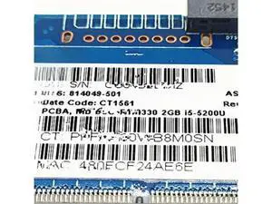 240 246 G4 14-AC TPN-I119 Main Board 817886-001 6050A2730001 240 246 G4 14-AC TPN-I119 Main Board 817886-001 6050A2730001