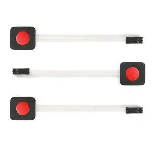 3Pcs 1x1 1 Key Membrane Switch Red MG001AA 1-Key Array Membrane Switch on Off Display Microcontroller Extended Keyboard 2Pin Dupont DIY 23x20x0.8mm 3Pcs 1x1 1 Key Membrane Switch Red MG001AA 1-Key Array Membrane Switch on Off Display Microcontroller Extended Keyboard 2Pin Dupont DIY 23x20x0.8mm