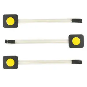 3Pcs 1x1 1 Key Membrane Switch Yellow MG001AA 1-Key Array Membrane Switch on Off Display Microcontroller Extended Keyboard 2Pin Dupont DIY 23x20x0.8mm 3Pcs 1x1 1 Key Membrane Switch Yellow MG001AA 1-Key Array Membrane Switch on Off Display Microcontroller Extended Keyboard 2Pin Dupont DIY 23x20x0.8mm