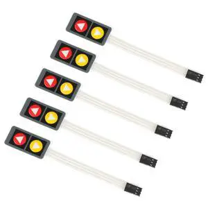 5Pcs 1x2 2 Key Membrane Switch MG001F 2-Key Array Membrane Switch on Off Display Microcontroller Extended Keyboard 3Pin Dupont DIY Red Yellow with Symbol 40x20x0.8mm 5Pcs 1x2 2 Key Membrane Switch MG001F 2-Key Array Membrane Switch on Off Display Microcontroller Extended Keyboard 3Pin Dupont DIY Red Yellow with Symbol 40x20x0.8mm
