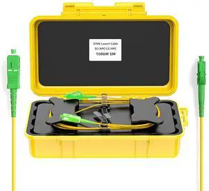 OTDR Launch Cable Test Tool, Fiber Optic Test Box, SC/APC to LC/APC 300M OTDR Launch Cable Test Tool, Fiber Optic Test Box, SC/APC to LC/APC 300M