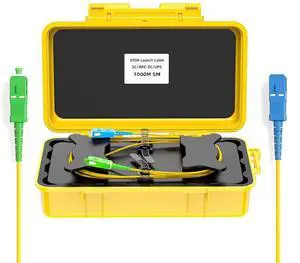 OTDR Launch Cable Test Tool, Fiber Optic Test Box, SC/APC to SC/UPC 1000M OTDR Launch Cable Test Tool, Fiber Optic Test Box, SC/APC to SC/UPC 1000M