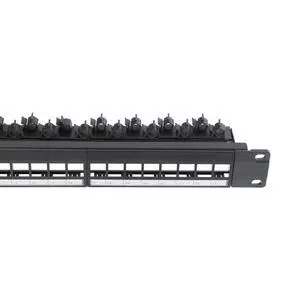 1PCS 19 Inch Blank Keystone Patch Panel 24 Port 1U with Cable Management | Rack Mountable, Numbered Ports with Label Slots, Cable Management, Modular Keystone Design, Supports Ethernet/Fiber 1PCS 19 Inch Blank Keystone Patch Panel 24 Port 1U with Cable Management | Rack Mountable, Numbered Ports with Label Slots, Cable Management, Modular Keystone Design, Supports Ethernet/Fiber