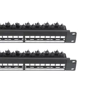 2PCS 19 Inch Blank Keystone Patch Panel 24 Port 1U with Cable Management | Rack Mountable, Numbered Ports with Label Slots, Cable Management, Modular Keystone Design, Supports Ethernet/Fiber 2PCS 19 Inch Blank Keystone Patch Panel 24 Port 1U with Cable Management | Rack Mountable, Numbered Ports with Label Slots, Cable Management, Modular Keystone Design, Supports Ethernet/Fiber