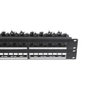 1PCS 19 Inch Blank Keystone Patch Panel 48 Port 2U with Cable Management | Rack Mountable, Numbered Ports with Label Slots, Cable Management, Modular Keystone Design, Supports Ethernet/Fiber 1PCS 19 Inch Blank Keystone Patch Panel 48 Port 2U with Cable Management | Rack Mountable, Numbered Ports with Label Slots, Cable Management, Modular Keystone Design, Supports Ethernet/Fiber