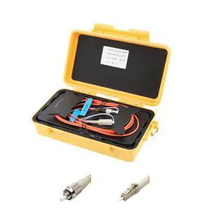 OTDR Launch Cable Box OM1 FC/UPC to LC/UPC Dead Zone Compensator 300m | 62.5/125m, Multimode, OTDR Blind Zone Compensator, Portable Toolbox, For Security & Industrial Fiber Testing OTDR Launch Cable Box OM1 FC/UPC to LC/UPC Dead Zone Compensator 300m | 62.5/125m, Multimode, OTDR Blind Zone Compensator, Portable Toolbox, For Security & Industrial Fiber Testing