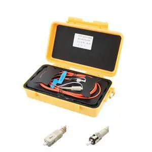 OTDR Launch Cable Box OM1 SC/UPC to ST/UPC Dead Zone Compensator 1000m | 62.5/125m, Multimode, OTDR Blind Zone Compensator, Portable Toolbox, For Security & Industrial Fiber Testing OTDR Launch Cable Box OM1 SC/UPC to ST/UPC Dead Zone Compensator 1000m | 62.5/125m, Multimode, OTDR Blind Zone Compensator, Portable Toolbox, For Security & Industrial Fiber Testing