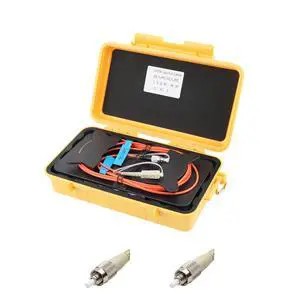 OTDR Launch Cable Box OM1 FC/UPC to FC/UPC Dead Zone Compensator 1000m | 62.5/125m, Multimode, OTDR Blind Zone Compensator, Portable Toolbox, For Security & Industrial Fiber Testing OTDR Launch Cable Box OM1 FC/UPC to FC/UPC Dead Zone Compensator 1000m | 62.5/125m, Multimode, OTDR Blind Zone Compensator, Portable Toolbox, For Security & Industrial Fiber Testing