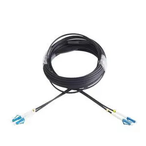 UPC LC to LC Single Mode Outdoor Fiber Patch Cable 1310/1550nm 2 Core 10m | UV-resistant Jacket, Duplex, 0.3dB Insertion Loss, 5kg Tensile Strength, -40~85, 500+ Mating Cycles UPC LC to LC Single Mode Outdoor Fiber Patch Cable 1310/1550nm 2 Core 10m | UV-resistant Jacket, Duplex, 0.3dB Insertion Loss, 5kg Tensile Strength, -40~85, 500+ Mating Cycles
