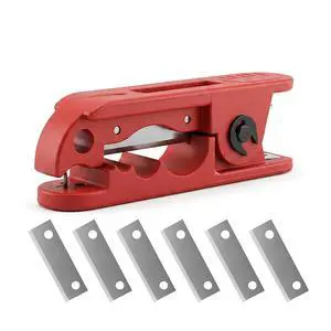 1PCS Cable Wire Stripper + 6PCS Blades, Electrician Wire Stripping Tools | SK4 Steel Blade, For 4-240mm², Circular & Longitudinal stripping, Nylon Housing, For PVC Rubber Insulated Cables 1PCS Cable Wire Stripper + 6PCS Blades, Electrician Wire Stripping Tools | SK4 Steel Blade, For 4-240mm², Circular & Longitudinal stripping, Nylon Housing, For PVC Rubber Insulated Cables
