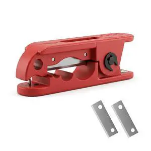 1PCS Cable Wire Stripper + 2PCS Blades, Electrician Wire Stripping Tools | SK4 Steel Blade, For 4-240mm², Circular & Longitudinal stripping, Nylon Housing, For PVC Rubber Insulated Cables 1PCS Cable Wire Stripper + 2PCS Blades, Electrician Wire Stripping Tools | SK4 Steel Blade, For 4-240mm², Circular & Longitudinal stripping, Nylon Housing, For PVC Rubber Insulated Cables