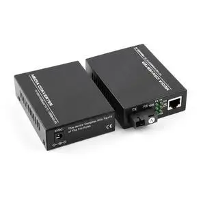 1Pair Gigabit Fiber Media Converter 10/100/1000Mbps | Auto-Negotiation; Single-mode 3Km; SC/UPC,SC/APC Port; RJ45 Port; 1.25G Speed; US Power Adapter 1Pair Gigabit Fiber Media Converter 10/100/1000Mbps | Auto-Negotiation; Single-mode 3Km; SC/UPC,SC/APC Port; RJ45 Port; 1.25G Speed; US Power Adapter