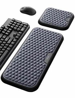 Extra Large Wrist Rest Set for Keyboard and Mouse, Computer Ergonomic Wrist Support, Armrest Elbow Pad Mouse Rest, Typing Pain Relief Soft Memory Foam Desk Cushion for Office Work Gaming Extra Large Wrist Rest Set for Keyboard and Mouse, Computer Ergonomic Wrist Support, Armrest Elbow Pad Mouse Rest, Typing Pain Relief Soft Memory Foam Desk Cushion for Office Work Gaming