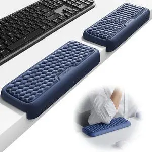 2Pcs Elbow Pad for Desk, L-Shaped Arm Rest, Ergonomic Elbow Rest | Memory Foam Desk Edge Cushion, Wrist Rest Pad Keyboard Mouse Support for Palm Hand Office Computer Home Gaming Accessories 2Pcs Elbow Pad for Desk, L-Shaped Arm Rest, Ergonomic Elbow Rest | Memory Foam Desk Edge Cushion, Wrist Rest Pad Keyboard Mouse Support for Palm Hand Office Computer Home Gaming Accessories