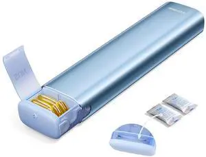 Metal Weekly Pill Organizer Moisture-Proof Travel Pill Organizer with Built-in Desiccant Chamber and Airtight Lids Large-Capacity Pill Box for Vitamins, Medicines & Supplements (Blue) Metal Weekly Pill Organizer Moisture-Proof Travel Pill Organizer with Built-in Desiccant Chamber and Airtight Lids Large-Capacity Pill Box for Vitamins, Medicines & Supplements (Blue)