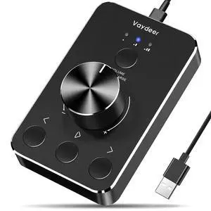 Volume Control Knob with One-Click Mute Function and 3 Volume Control Modes, USB Volume Knob Multimedia Controller for Win 7/8/10/Mac, Gift for Festivals Loved Ones Volume Control Knob with One-Click Mute Function and 3 Volume Control Modes, USB Volume Knob Multimedia Controller for Win 7/8/10/Mac, Gift for Festivals Loved Ones