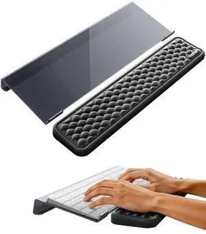 Keyboard Stand with Wrist Rest Set, Acrylic Keyboard Riser for Desk with Memory Foam Wrist Pad, Ergonomic Computer Support Rest Typing Cushion for Office Gaming Home Desktop Accessories Keyboard Stand with Wrist Rest Set, Acrylic Keyboard Riser for Desk with Memory Foam Wrist Pad, Ergonomic Computer Support Rest Typing Cushion for Office Gaming Home Desktop Accessories