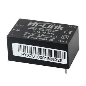 5PCS Hi-link Power Supply Module HLK-PM03 AC-DC 220V to 3.3V Step Down Buck Isolated Intelligent Household Switch Converter 5PCS Hi-link Power Supply Module HLK-PM03 AC-DC 220V to 3.3V Step Down Buck Isolated Intelligent Household Switch Converter