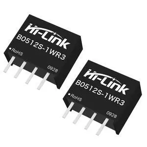 1WR3 42mA-1W DC-DC DC 1500VDC Isolation Power Module 2Pcs with Sustainable Short-Circuit Protection (B0512S-1WR3) 1WR3 42mA-1W DC-DC DC 1500VDC Isolation Power Module 2Pcs with Sustainable Short-Circuit Protection (B0512S-1WR3)