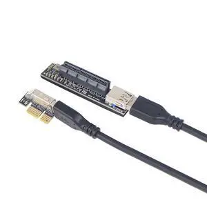 Add On PCI Express X1 to X4 USB 3.0 Adapter Raiser Extender PCIE Riser Card USB3.0 PCI-E SATA Expansion Card Add On PCI Express X1 to X4 USB 3.0 Adapter Raiser Extender PCIE Riser Card USB3.0 PCI-E SATA Expansion Card