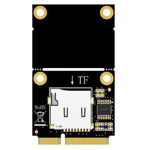 Mini PCI to TF/USB-C Adapter Card Support for Laptop Card Reader Supports Half-Height Full-Height Application (MINI PCI-E to Single TF) Mini PCI to TF/USB-C Adapter Card Support for Laptop Card Reader Supports Half-Height Full-Height Application (MINI PCI-E to Single TF)