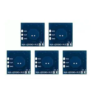 HLK-LD1040 X-Band 10G Micro Motion Intelligent Sensor Low Power Ra·DAR Sensor Module Support Fast Inspection Mode (5Pcs) HLK-LD1040 X-Band 10G Micro Motion Intelligent Sensor Low Power Ra·DAR Sensor Module Support Fast Inspection Mode (5Pcs)