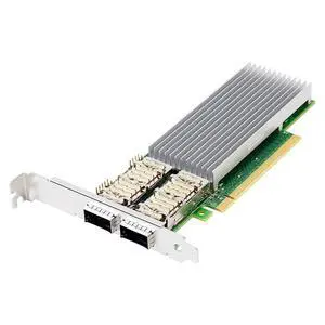 PCIe4.0 x16 to 2Port QSFP28 Network Card 100G Fiber Module Adapter E810-CQDA2 PCIe4.0 x16 to 2Port QSFP28 Network Card 100G Fiber Module Adapter E810-CQDA2