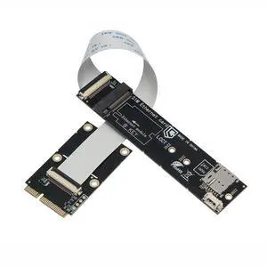 Mini PCIE to M.2 BKey Adapter Card with SIM Card Slot Supports PCIe & USB Signal Compatible with 30x42/30x52 mm Module (Not for mSATA) Mini PCIE to M.2 BKey Adapter Card with SIM Card Slot Supports PCIe & USB Signal Compatible with 30x42/30x52 mm Module (Not for mSATA)
