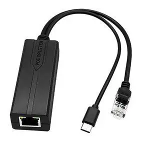 RJ45 + USB C Port POE Splitter Standard 48V to 5V USB Power Supply Module (100Mbps 5V 3.5A) RJ45 + USB C Port POE Splitter Standard 48V to 5V USB Power Supply Module (100Mbps 5V 3.5A)