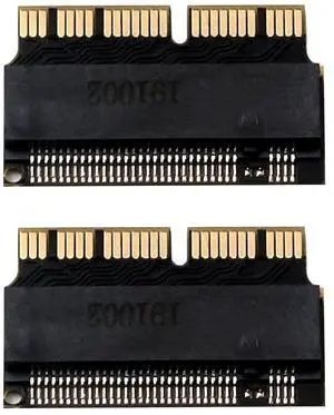M.2 NGFF Adapter NVMe PCI-E x4 M2 to SSD Compatible with A-pple Laptop,Mac-Book Air Pro 2013 2014 2015 A1465 A1466 A1502 A1398 (2Pcs) M.2 NGFF Adapter NVMe PCI-E x4 M2 to SSD Compatible with A-pple Laptop,Mac-Book Air Pro 2013 2014 2015 A1465 A1466 A1502 A1398 (2Pcs)