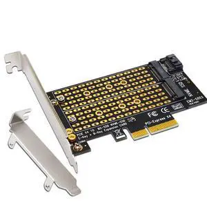 M2 NGFF M Key B-Key SSD Adapter Card M.2 to PCI-E 3.0 X4 High Speed Expansion Card 1/2/4 Bay SATA Adapter for 2230-22110 SSD Conversion Card (EM2-5003) M2 NGFF M Key B-Key SSD Adapter Card M.2 to PCI-E 3.0 X4 High Speed Expansion Card 1/2/4 Bay SATA Adapter for 2230-22110 SSD Conversion Card (EM2-5003)