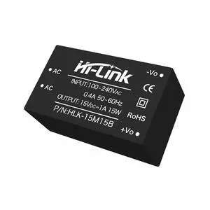 HLK-15W 220V AC-DC Step-Down Isolated Power Module Low Power Consumption Low Noise for Medical, Industrial Control (HLK-15M15B,1Piece) HLK-15W 220V AC-DC Step-Down Isolated Power Module Low Power Consumption Low Noise for Medical, Industrial Control (HLK-15M15B,1Piece)